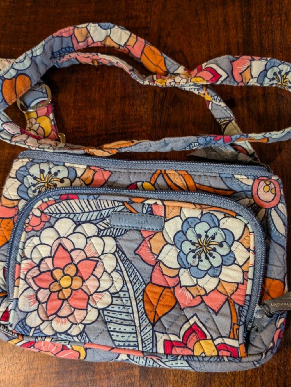 Vera Bradley Tropical Evening Little Hipster Crossbody